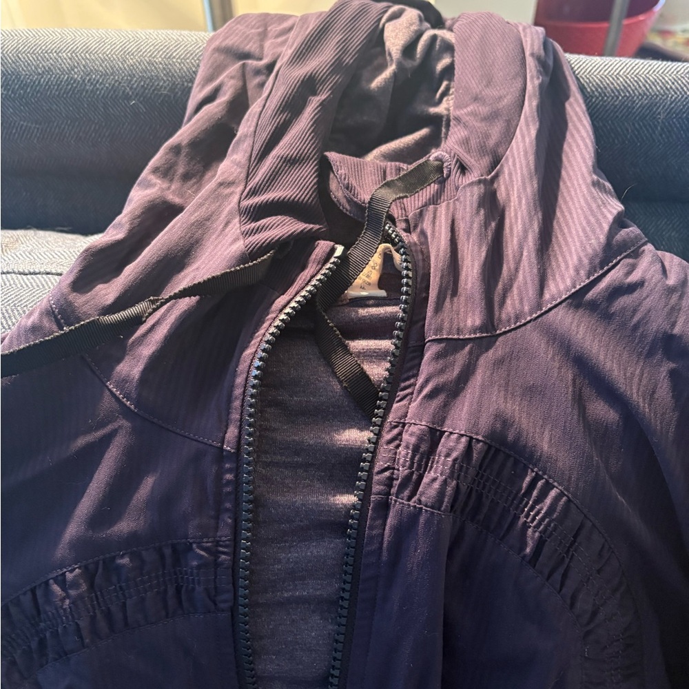 lululemon athletica Deep Purple Hooded Bomber Jacket